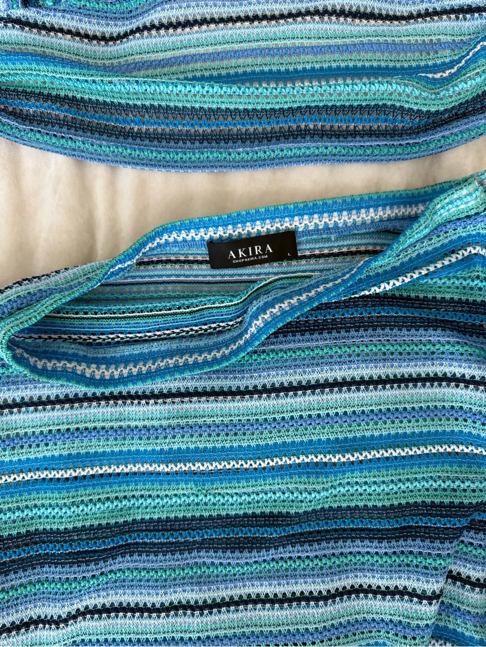 Akira Crushing On You Blue knit set